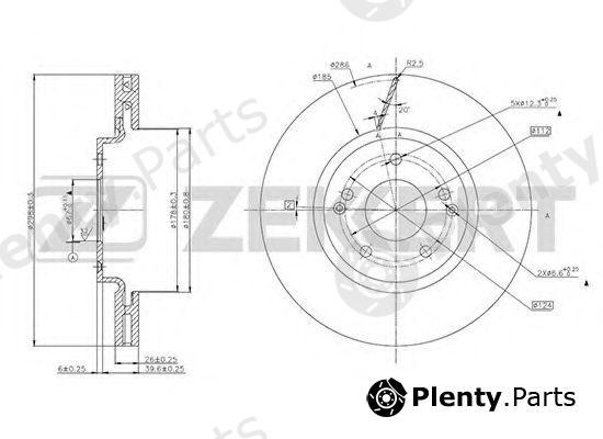  ZEKKERT part BS-5647 (BS5647) Brake Disc