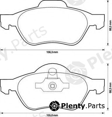  JURID part 573244J Brake Pad Set, disc brake