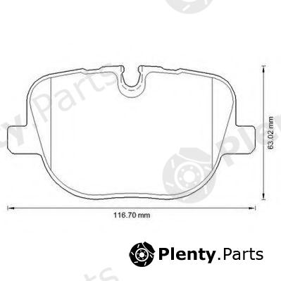  JURID part 573342J Brake Pad Set, disc brake
