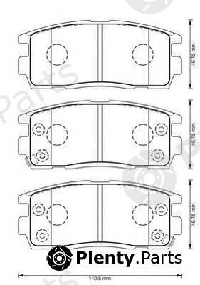  JURID part 573386J Brake Pad Set, disc brake