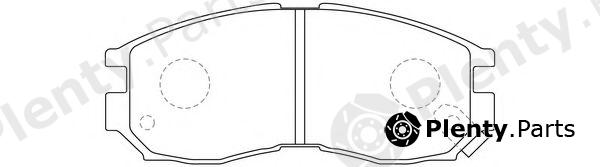  FIT part FP0484 Brake Pad Set, disc brake