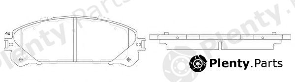  FIT part FP1324 Brake Pad Set, disc brake