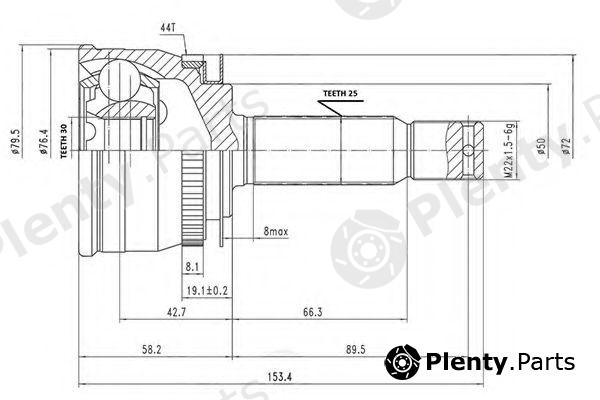  AYWIPARTS part AW1510021A Joint Kit, drive shaft