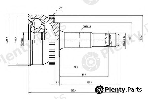  AYWIPARTS part AW1510024A Joint Kit, drive shaft