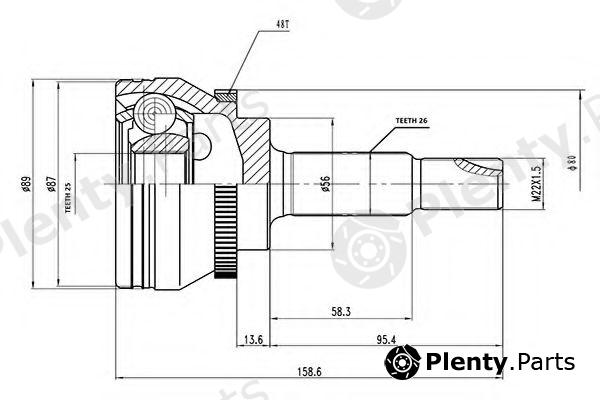  AYWIPARTS part AW1510045A Joint Kit, drive shaft