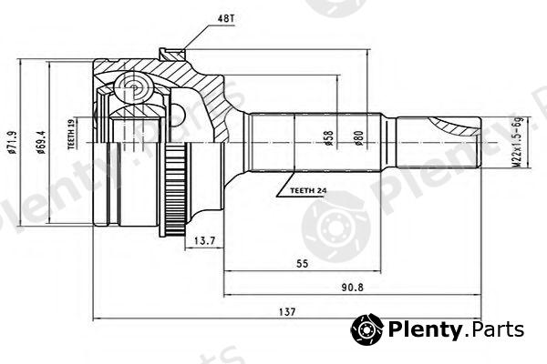  AYWIPARTS part AW1510059A Joint Kit, drive shaft