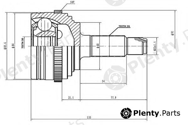  AYWIPARTS part AW1510065A Joint Kit, drive shaft