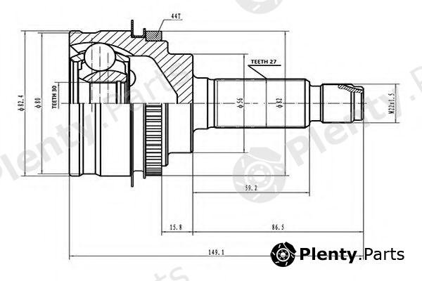  AYWIPARTS part AW1510072A Joint Kit, drive shaft