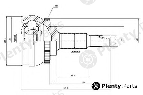  AYWIPARTS part AW1510139A Joint Kit, drive shaft