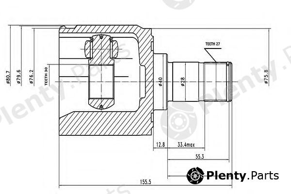  AYWIPARTS part AW1521104 Joint Kit, drive shaft