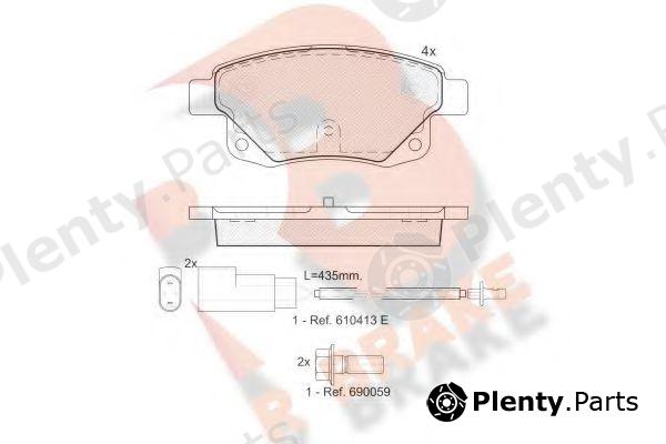  R BRAKE part RB1794 Brake Pad Set, disc brake