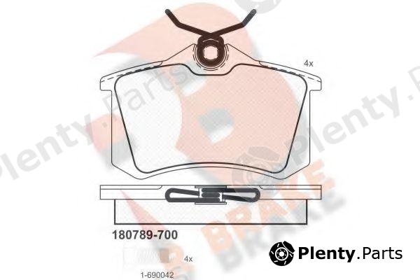  R BRAKE part RB0789-700 (RB0789700) Brake Pad Set, disc brake