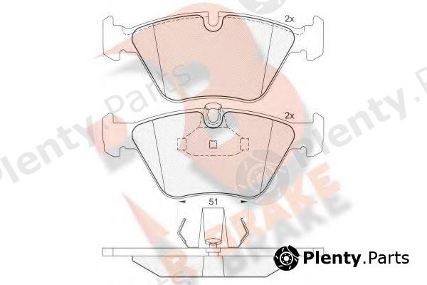  R BRAKE part RB1296 Brake Pad Set, disc brake
