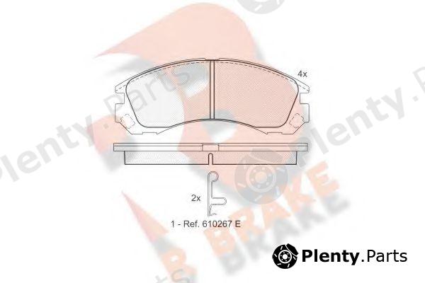  R BRAKE part RB1358 Brake Pad Set, disc brake