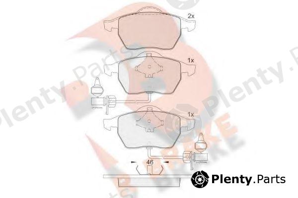  R BRAKE part RB1362 Brake Pad Set, disc brake