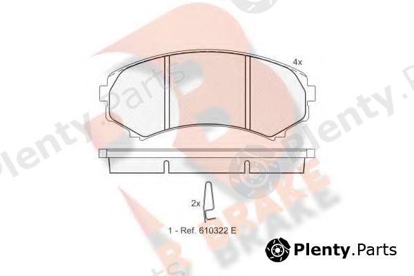  R BRAKE part RB1374 Brake Pad Set, disc brake