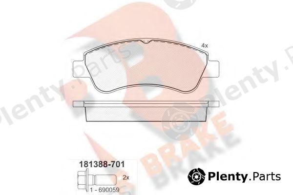  R BRAKE part RB1388-701 (RB1388701) Brake Pad Set, disc brake