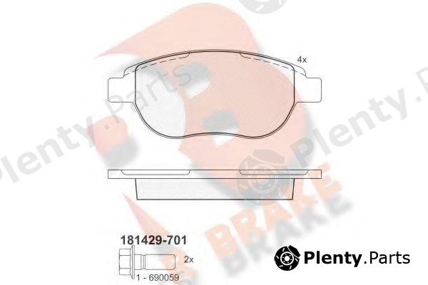  R BRAKE part RB1429-701 (RB1429701) Brake Pad Set, disc brake