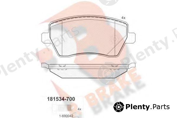  R BRAKE part RB1534-700 (RB1534700) Brake Pad Set, disc brake