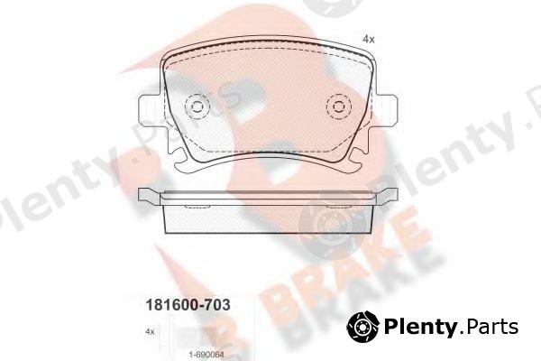  R BRAKE part RB1600-703 (RB1600703) Brake Pad Set, disc brake