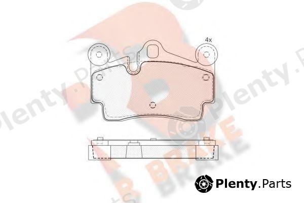 R BRAKE part RB1611 Brake Pad Set, disc brake