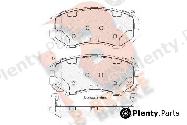  R BRAKE part RB1644 Brake Pad Set, disc brake