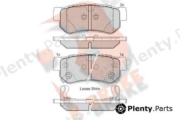  R BRAKE part RB1645 Brake Pad Set, disc brake