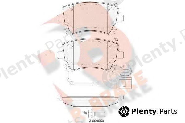  R BRAKE part RB1674-203 (RB1674203) Brake Pad Set, disc brake