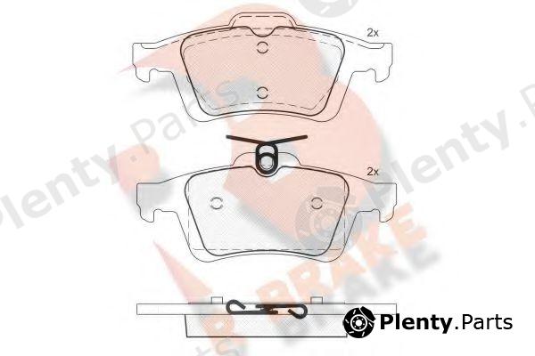  R BRAKE part RB1744 Brake Pad Set, disc brake