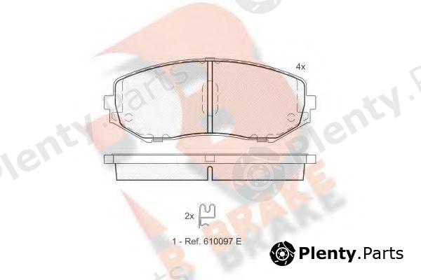  R BRAKE part RB1747 Brake Pad Set, disc brake