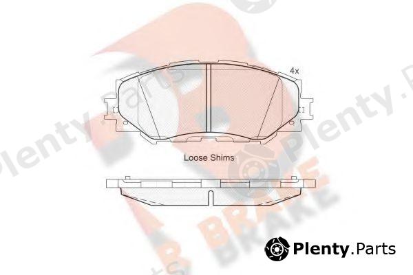  R BRAKE part RB1760 Brake Pad Set, disc brake