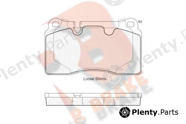  R BRAKE part RB1789 Brake Pad Set, disc brake