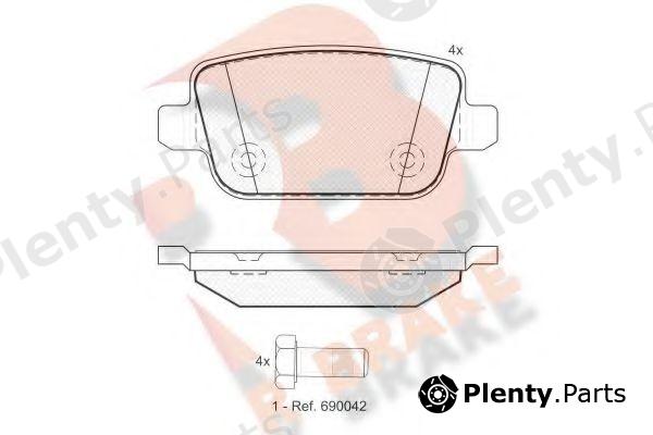  R BRAKE part RB1801 Brake Pad Set, disc brake