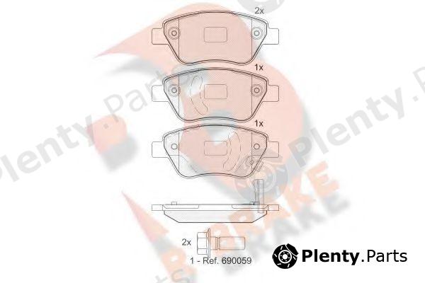  R BRAKE part RB1810 Brake Pad Set, disc brake