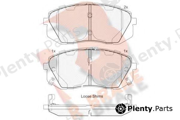  R BRAKE part RB1826 Brake Pad Set, disc brake