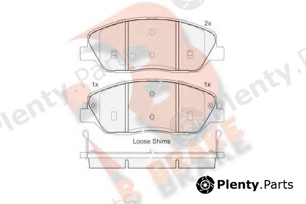  R BRAKE part RB1828 Brake Pad Set, disc brake