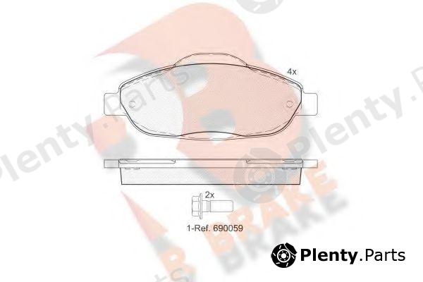 R BRAKE part RB1851 Brake Pad Set, disc brake