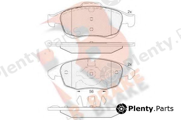 R BRAKE part RB1852 Brake Pad Set, disc brake