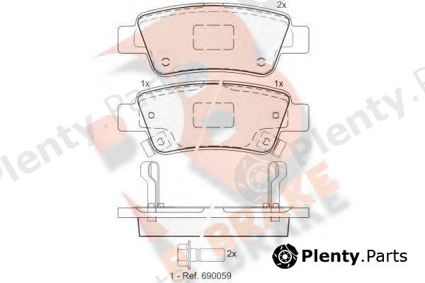  R BRAKE part RB1888 Brake Pad Set, disc brake