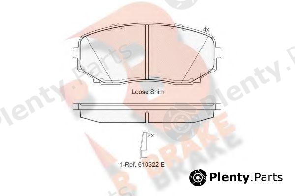  R BRAKE part RB1962 Brake Pad Set, disc brake