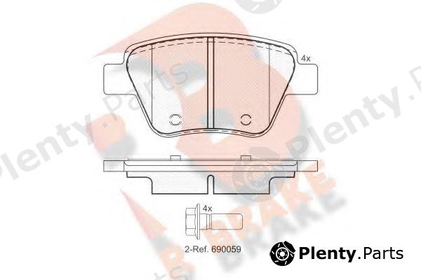  R BRAKE part RB1967 Brake Pad Set, disc brake