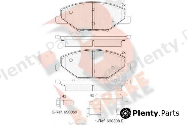  R BRAKE part RB2110 Brake Pad Set, disc brake