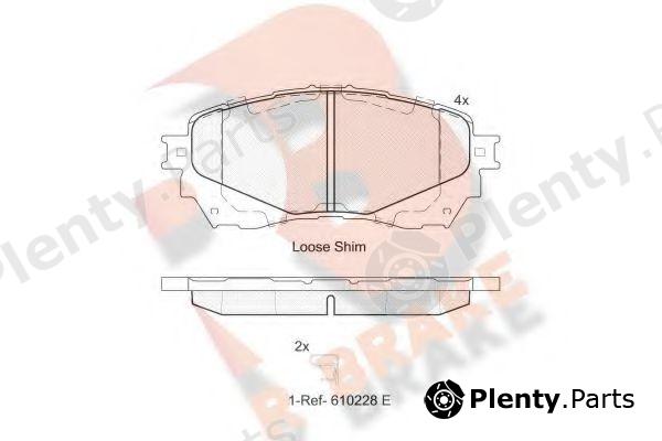  R BRAKE part RB2126 Brake Pad Set, disc brake