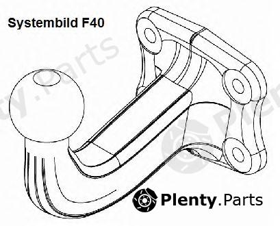  WESTFALIA part 313376600001 Pedestal, trailer hitch