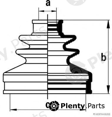  HERTH+BUSS JAKOPARTS part J2861028 Bellow Set, drive shaft