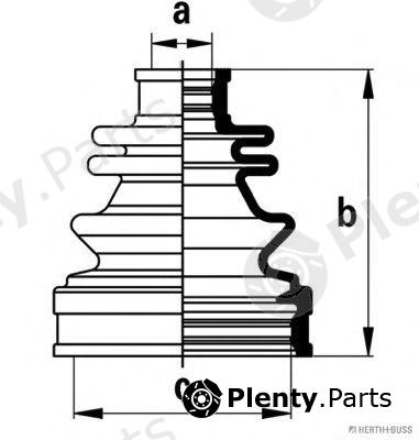  HERTH+BUSS JAKOPARTS part J2884018 Bellow Set, drive shaft