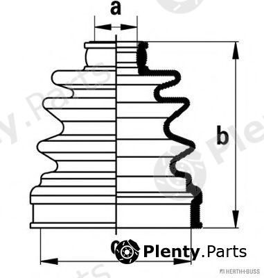  HERTH+BUSS JAKOPARTS part J2884023 Bellow Set, drive shaft