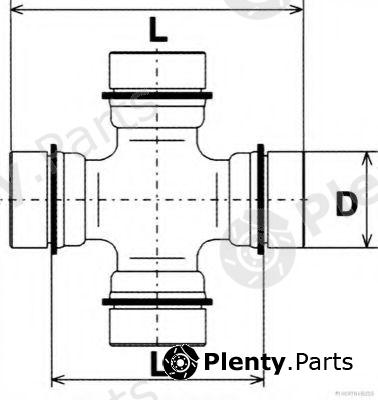  HERTH+BUSS JAKOPARTS part J2925000 Joint, propshaft