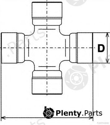  HERTH+BUSS JAKOPARTS part J2928000 Joint, propshaft