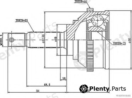  HERTH+BUSS JAKOPARTS part J2820501 Joint Kit, drive shaft